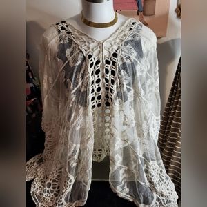 Cover up Lace Poncho type top